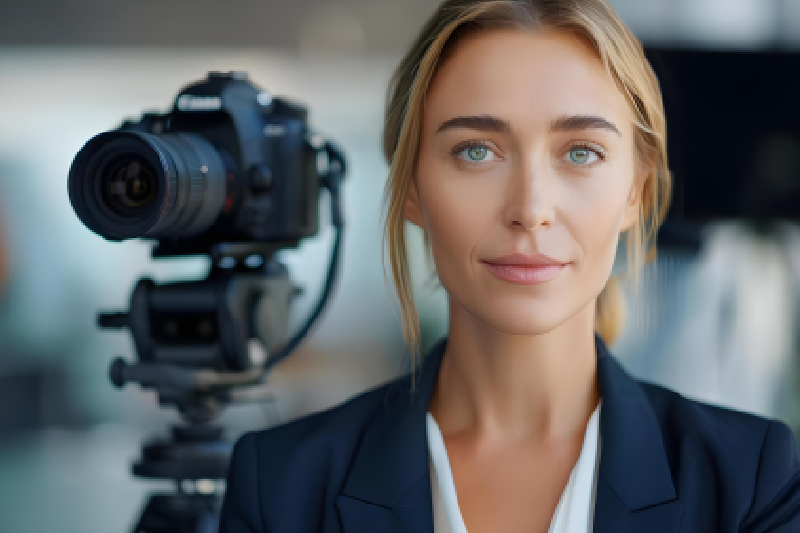 Image of the BR-AIO-EP All-in-One Video Conferencing End Point showing the camera lens and compact codec body