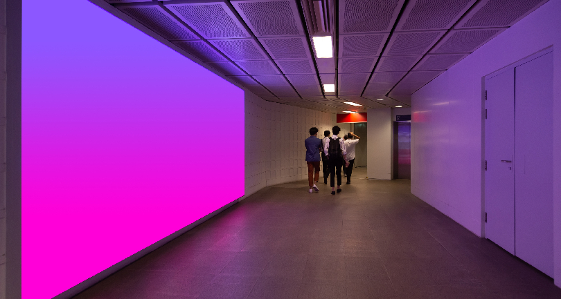 Image of a seamless Bronx A Series LED wall in a corporate lobby