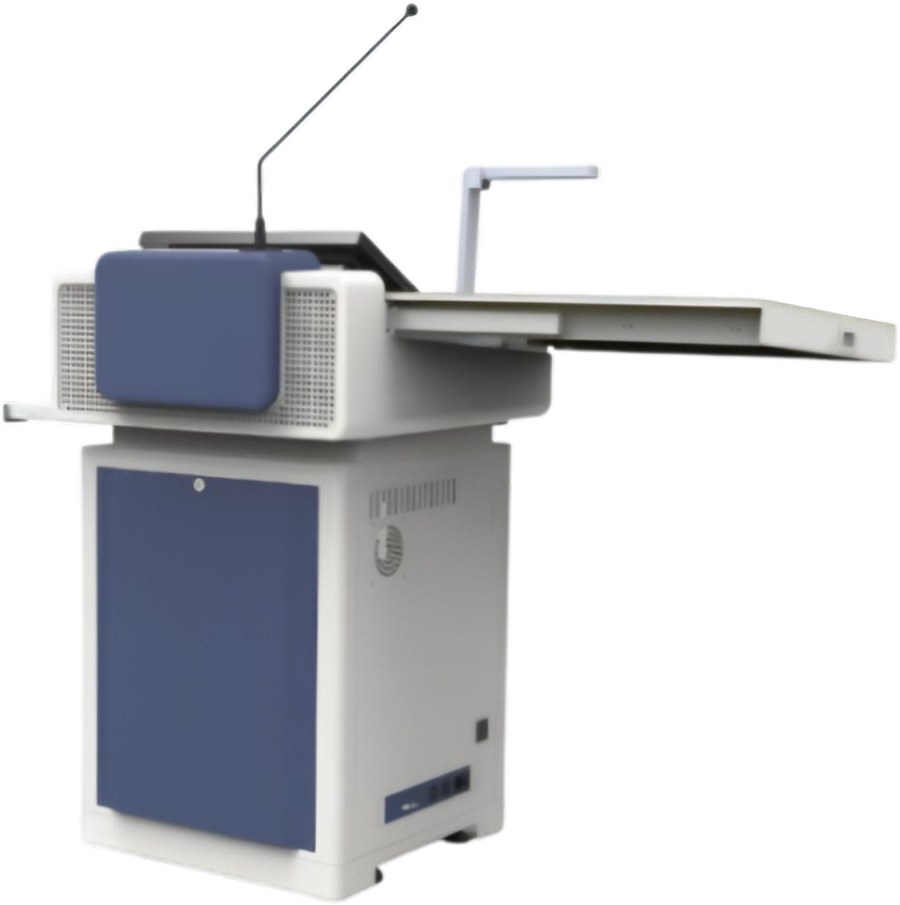 All-in-One Interactive Digital Lectern AK-AIO-PodiumUltra1 — stowed